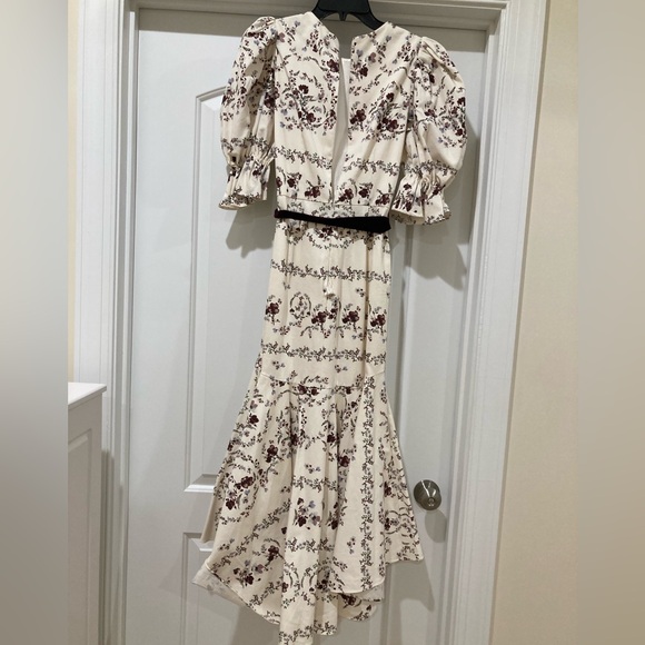 ANTONIO MELANI High Low Floral Dress with belt New with tag - Picture 7 of 7